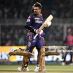 Narine and Russell in KKR colors