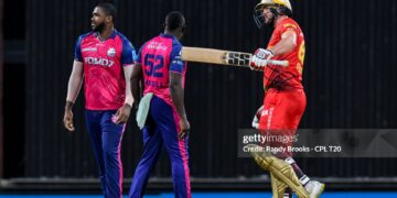 Barbados Royals vs TKR in the 2024 CPL